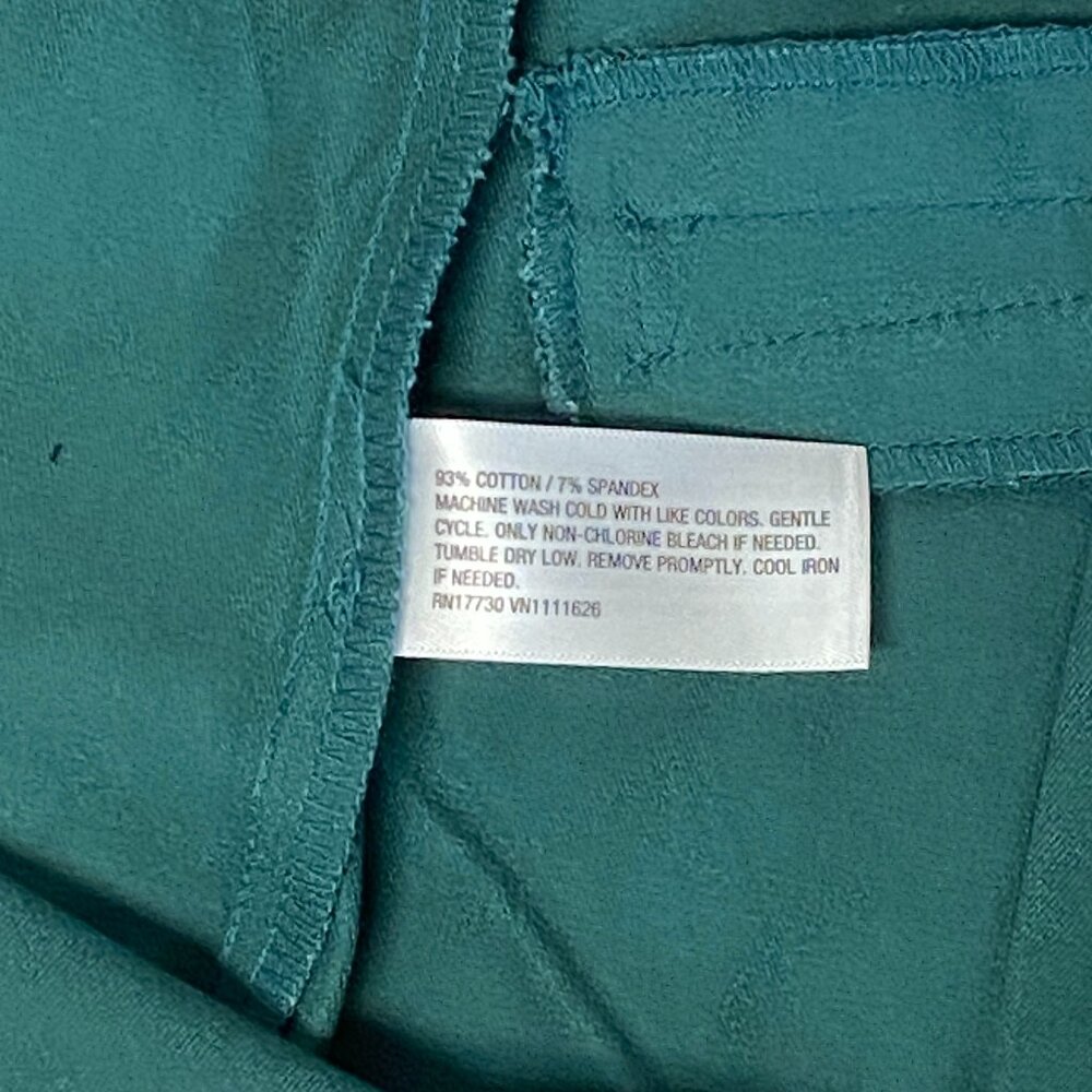 A New Day High Rise Skinny Stretch Side Zip Taper Ankle Pant Teal NWT - Picture 15 of 15